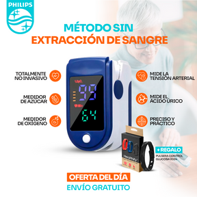 GlucoMax Philipss - Medidor láser de glucosa en sangre no invasivo de alta precisión